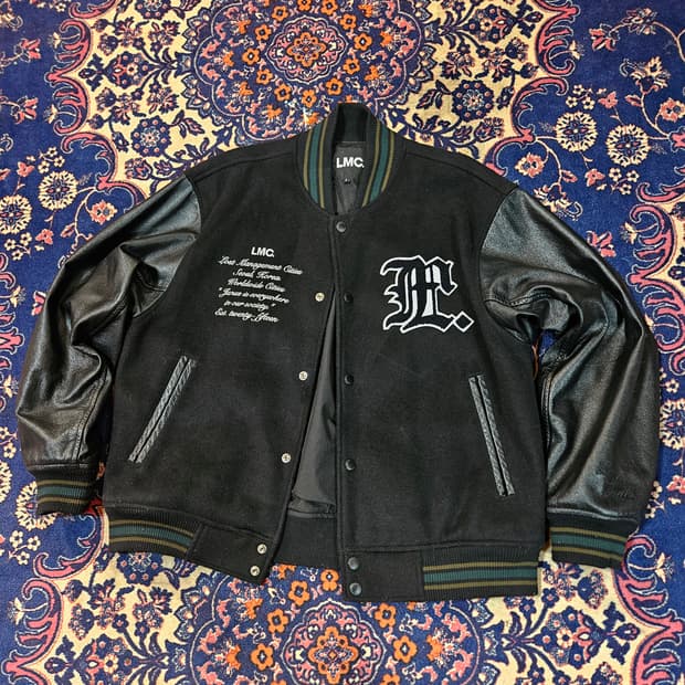 엘엠씨(LMC) JANUS LEATHER WOOL 바시티 자켓