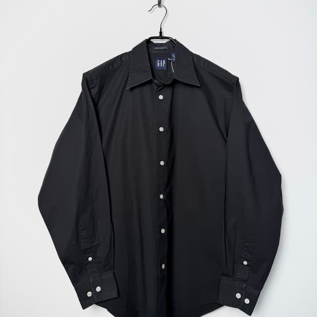 올드 갭 블랙 스트레치 셔츠