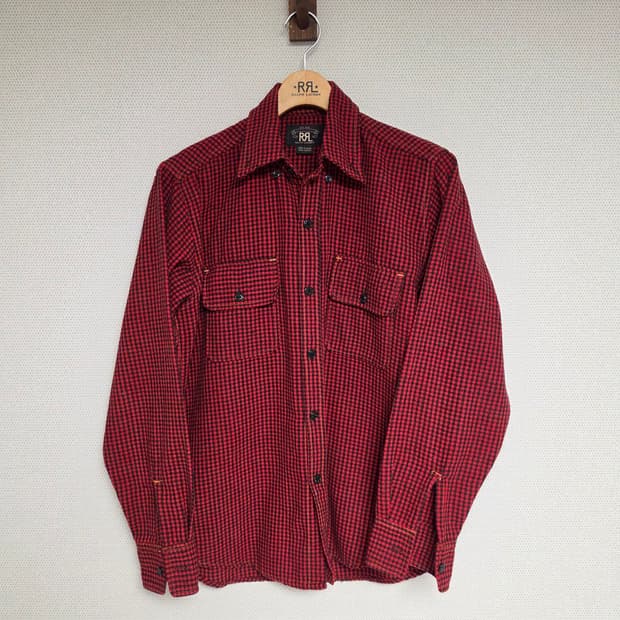 RRL 더블알엘 깅엄 체크 셔츠 M