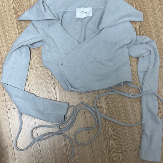 낫유어로즈 제니 랩 가디건 - 연그레이