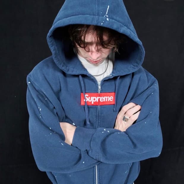 [구매]M 슈프림 마르지엘라 후드집업 네이비