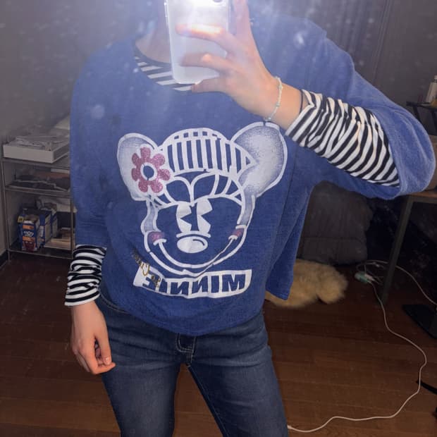 미니마우스 반팔티 모리걸 하구미 y2k