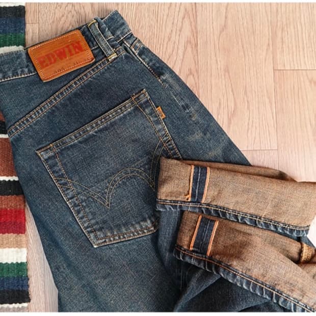일본 90s 에드윈 1505 빈티지 셀비지데님30