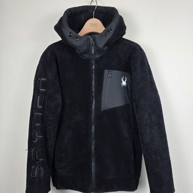 SPYDER 스파이더 롱헤어 후리스 자켓 블랙 S