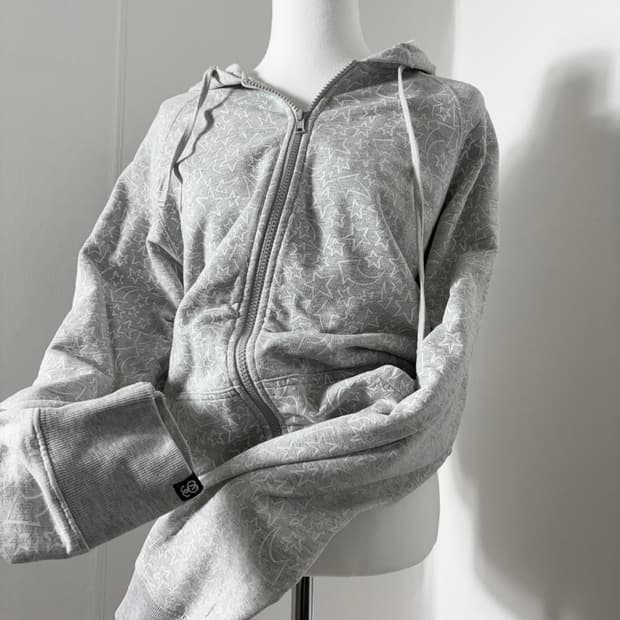 스투시 스타 올드 후드집업