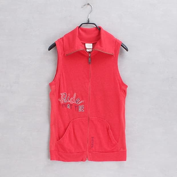 DIESEL sleeveless zip up