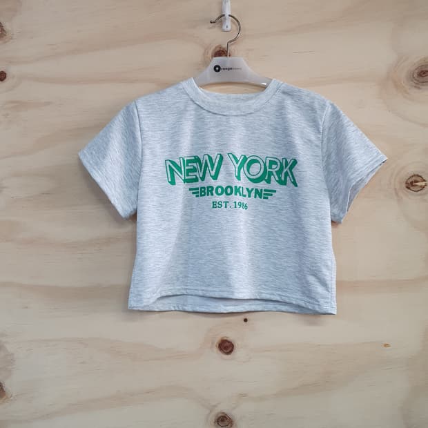 1079) 여성 크롭 반팔티