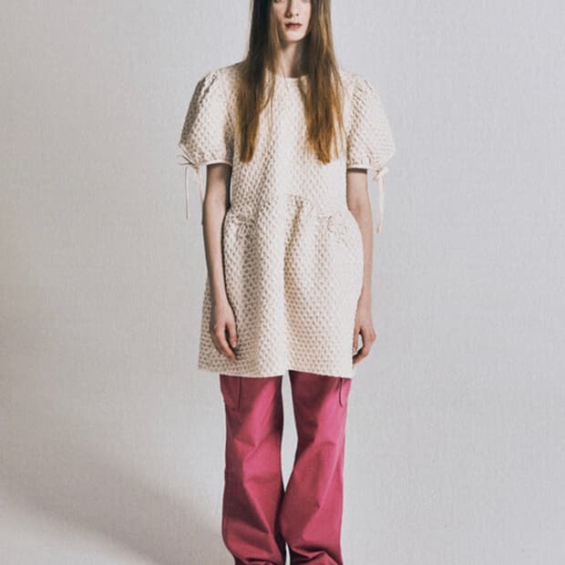 Margarin fingers ribbon cargo pants