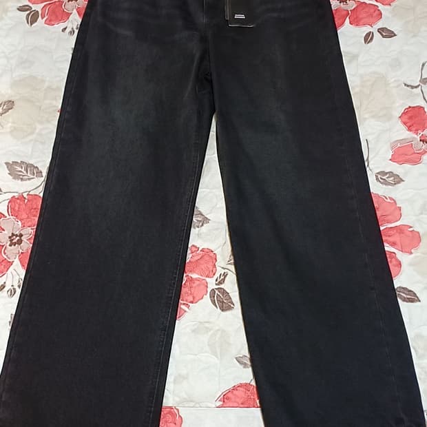 무신사 미사용 와이드데님팬츠 36인치 기장113