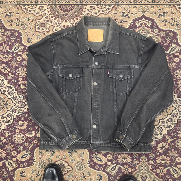 90s 00s 리바이스 70506 흑청자켓