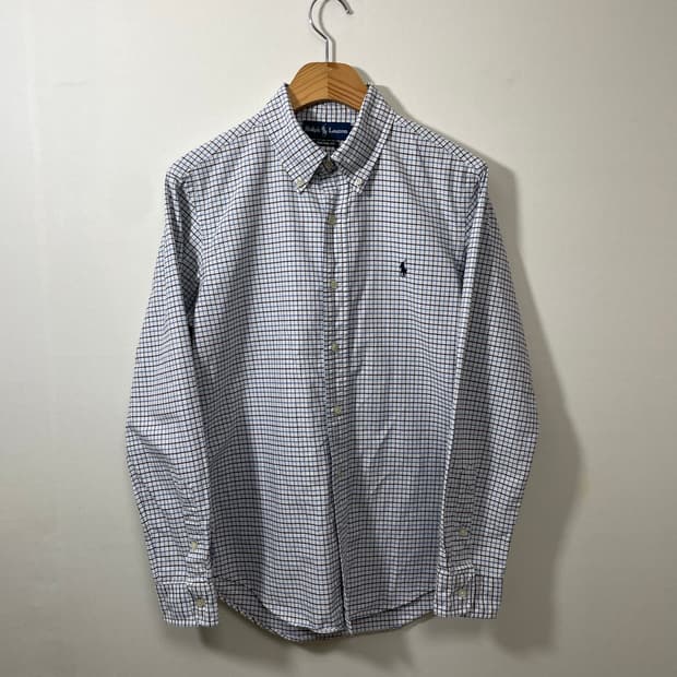 폴로Polo 옥스포드 체크 셔츠 M - S10 