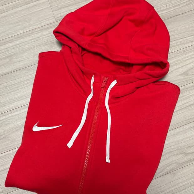 나이키 후드집업 레드 XL