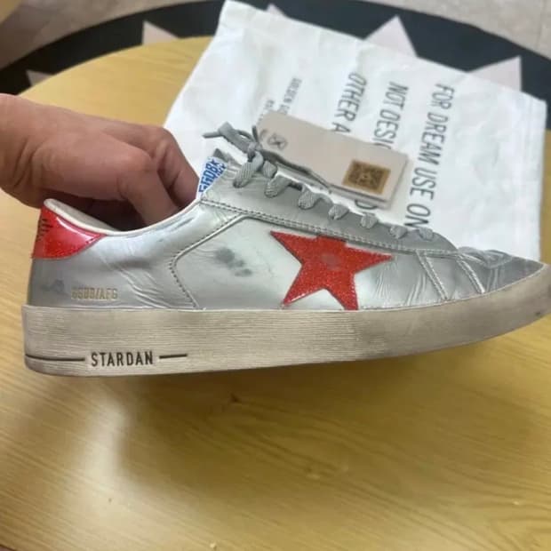 골든구스 스타단 실버 스니커즈 45사이즈 (295)