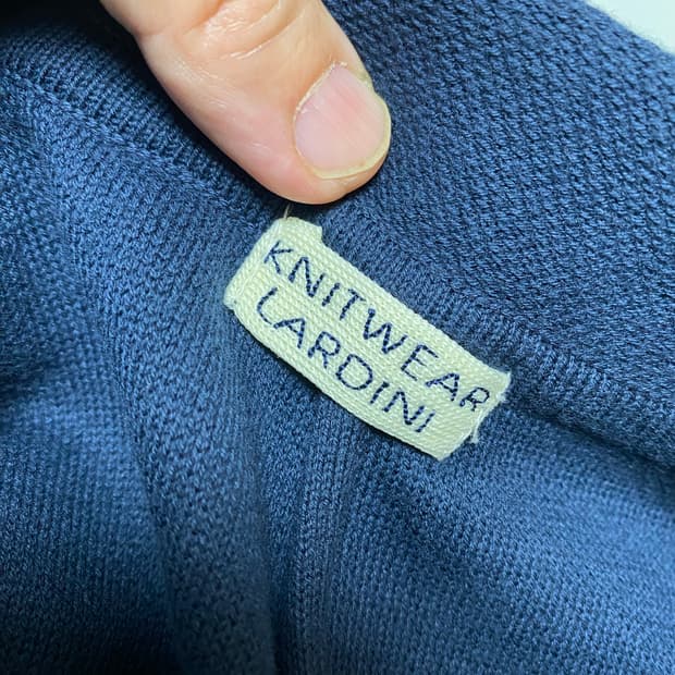 Lardini 라르디니 여성 니트 블레이저 네이비 38