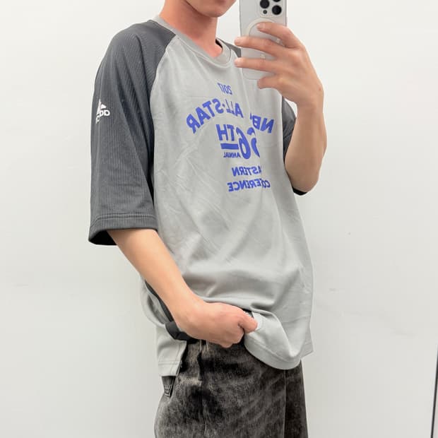 아디다스 NBA 올스타 2017 반팔 티셔츠(그레이) 