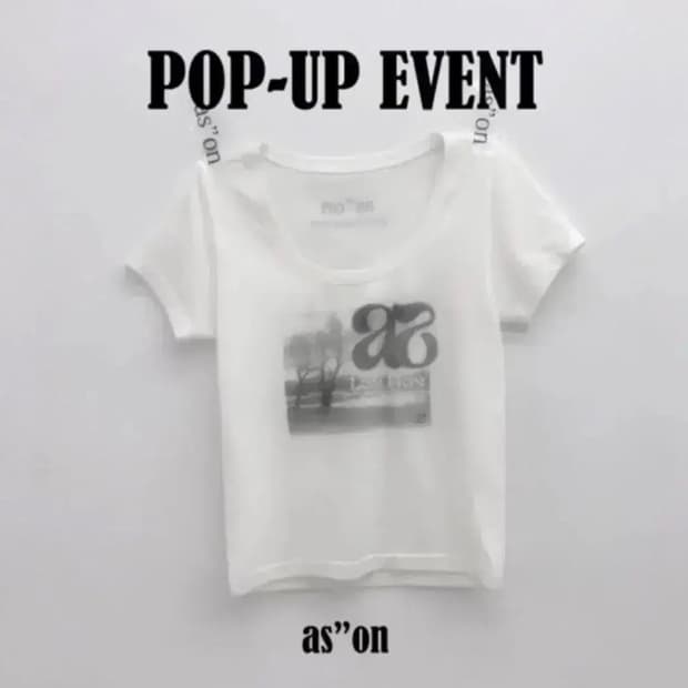 애즈온 팝업 익스클루시브 반팔티