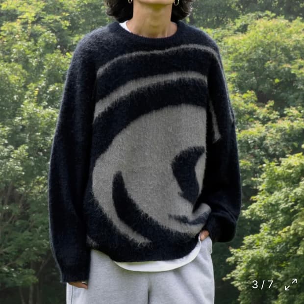 엑스톤즈 모헤어 니트 (L)