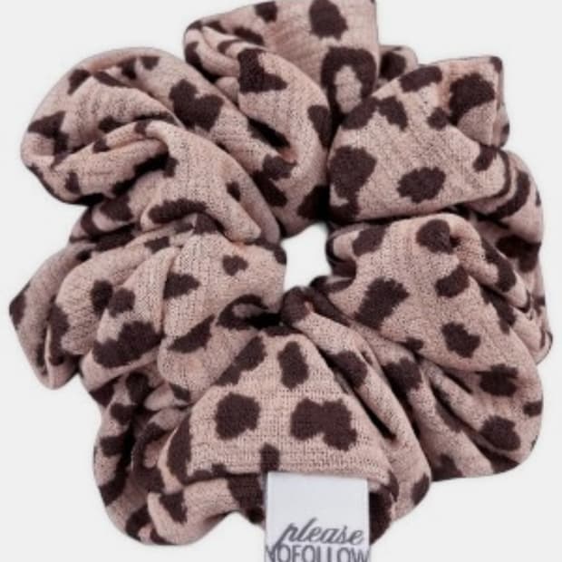 구함) 플노팔 레오파드 스크런치 핑크