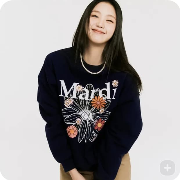 메르디마크르디 플라워 스웻 셔츠 사이즈 F
