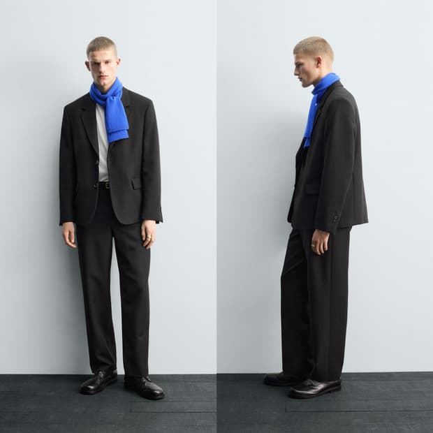 자라 리미티드 에디션 울-비스코스 수트 셋업 정장 새상품