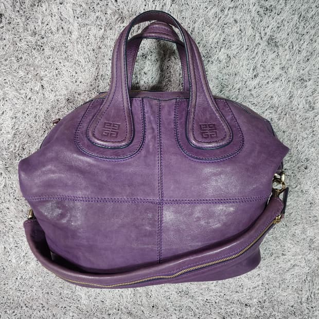 지방시 나이팅게일 퍼플 토트백 숄더백