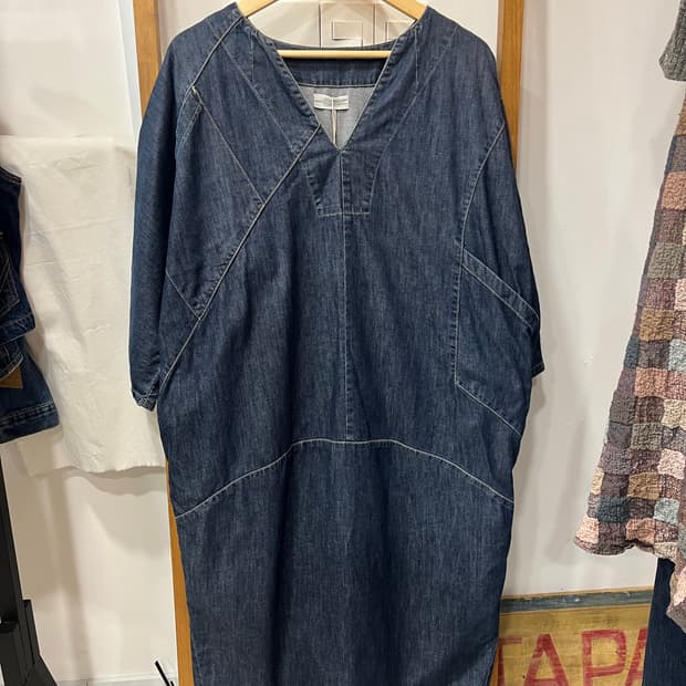 스튜디오 톰보이 데님 셔츠 원피스