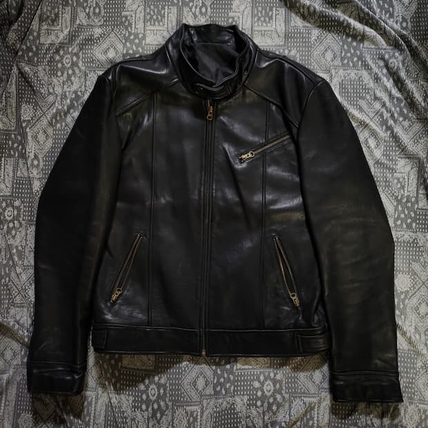 빈티지 램스킨 레더자켓 /쿠어/알렌느/해칭룸/인사일런스/느와르라르메스