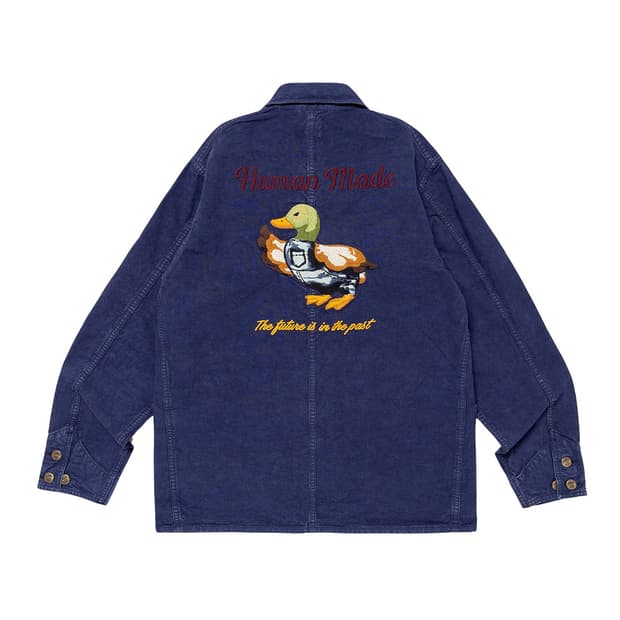 휴먼 메이드 가먼트 다이드 커버올 자켓 네이비 XL HM27JK013