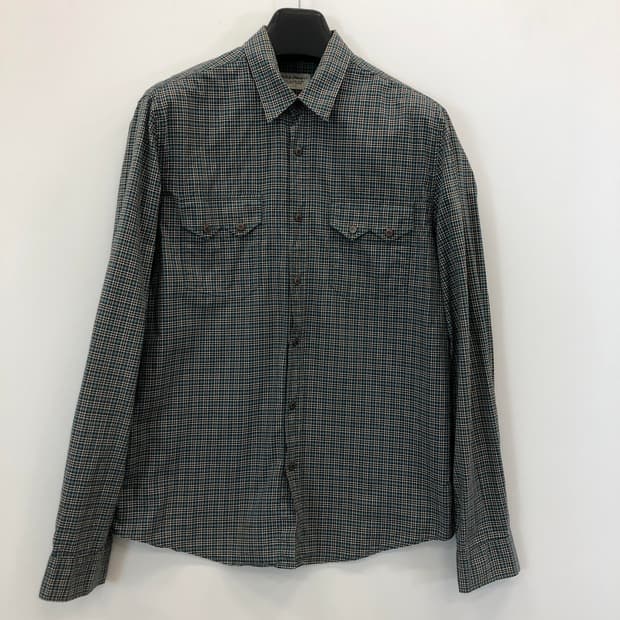 누디진 웨스턴 체크셔츠 M 스냅단추