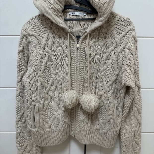 Zara 자라 니트 후드집업