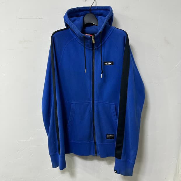 (M) 나이키 F.C. 블루 후드집업 테크팩 올드스쿨