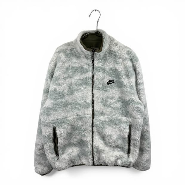 (90) 나이키 클럽 플리스 리버시블 윈터라이즈드 자켓 올리브