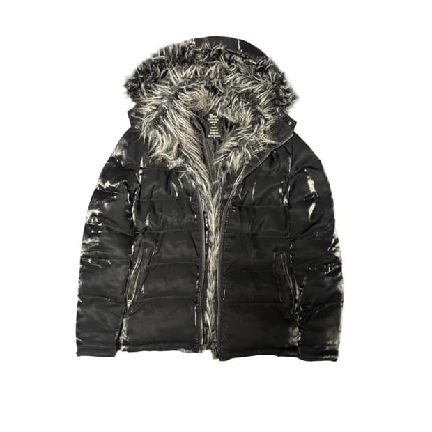 Midas Down Jacket Double Zip Glossy Blac