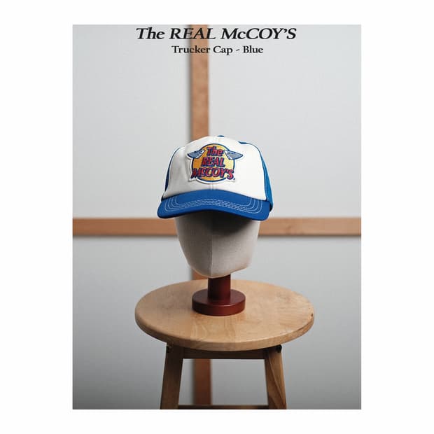 리얼맥코이 트러커캡 블루
