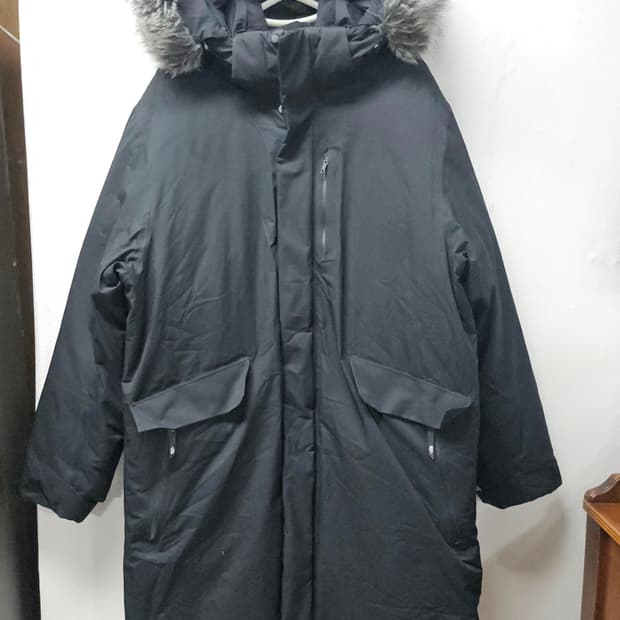 노스페이스  구스  패딩 후드 퍼 점퍼  105