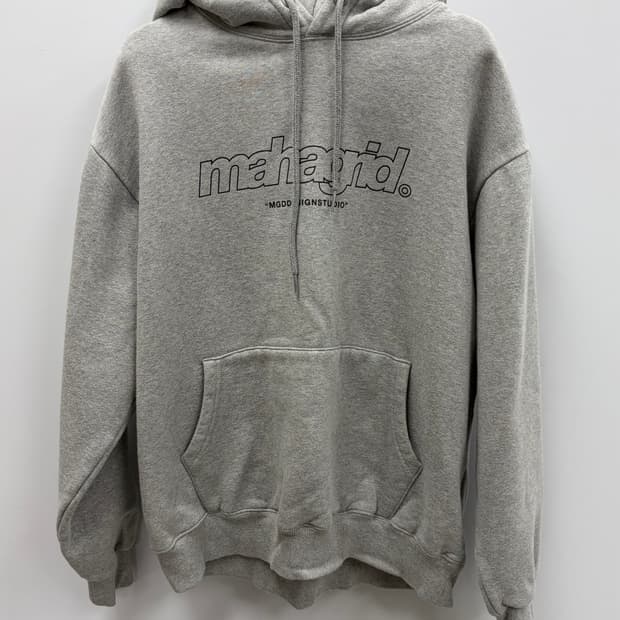 마하그리드 그레이 후드티