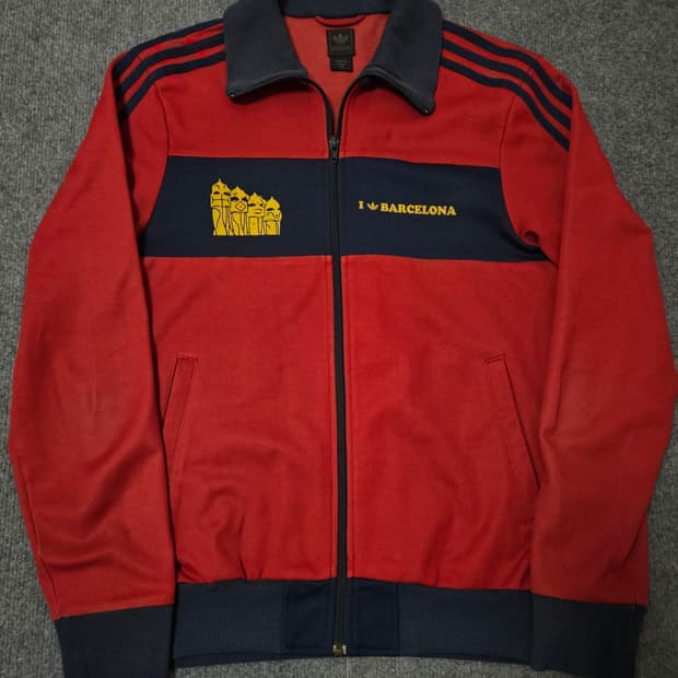 아디다스 트랙탑 올드스쿨 00s 바르셀로나 버건디 져지(급처)