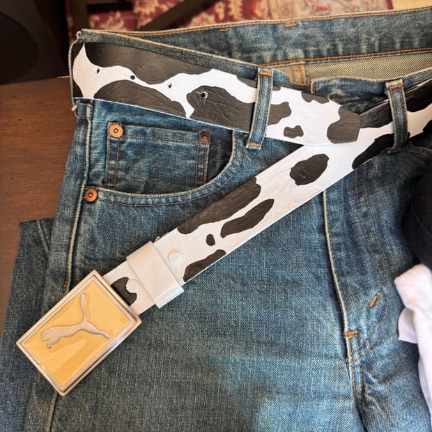 푸마 골프벨트 애니멀 패턴 