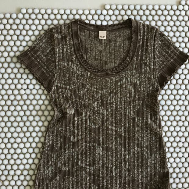 axes femme) floral jacquard knit dress