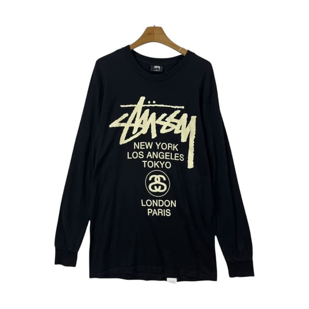 [STUSSY] 스투시 월드투어 프린팅 롱슬리브