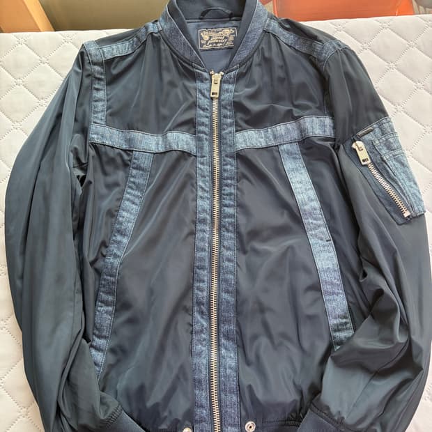 디젤 나일론 데님 레이싱 자켓(m)