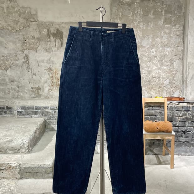 포터리 진청 워싱 데님 팬츠