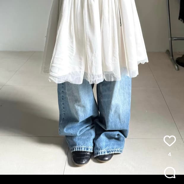 피쉬룸 빈티지 레이어드 샤스커트