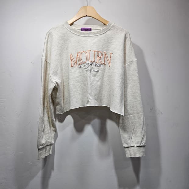 세미크롭 오버핏 맨투맨 Free 