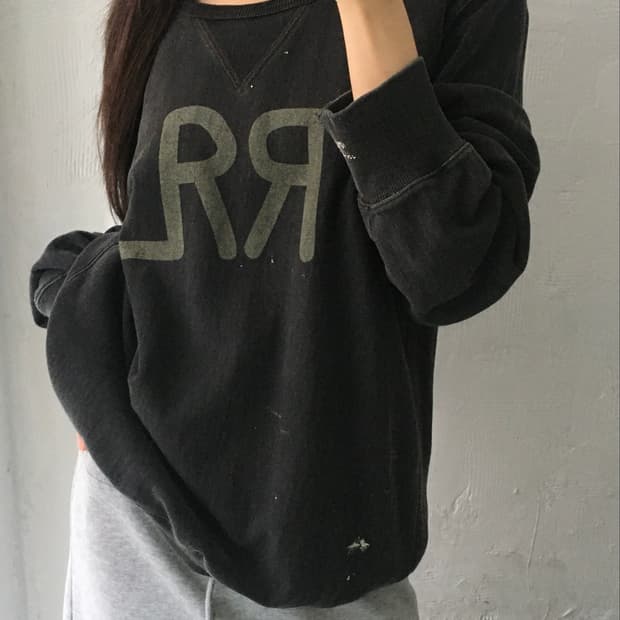 RRL 더블알엘 로고 스웻 맨투맨