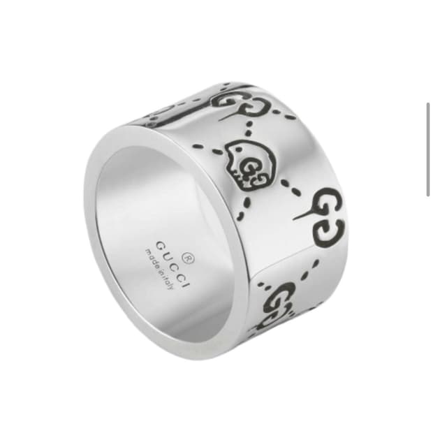 구찌 고스트 링 실버 12mm