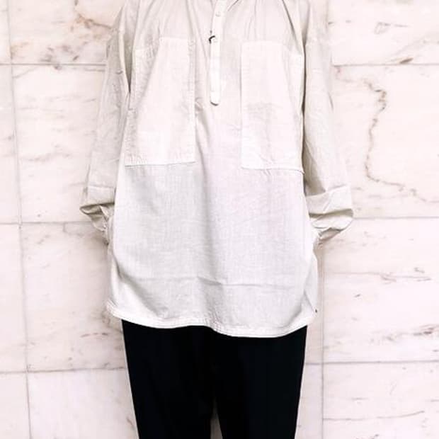 포터클래식 스탠드 카라 LONG SMOCK SHIRT (2)
