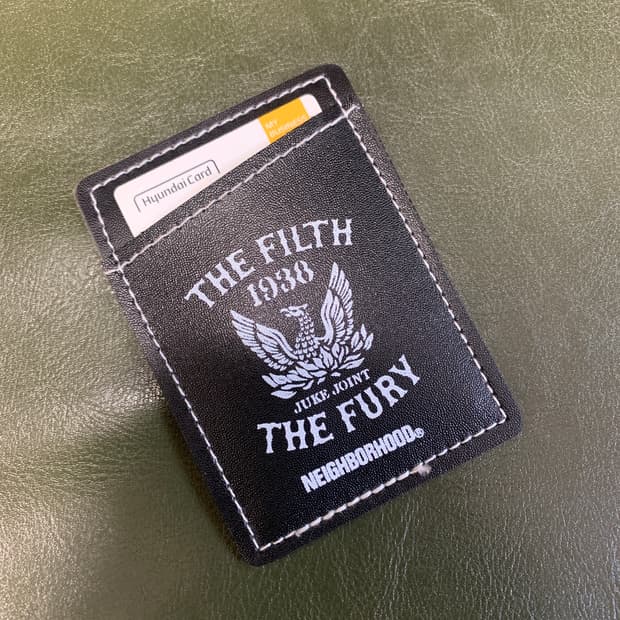 네이버후드 레더 카드지갑