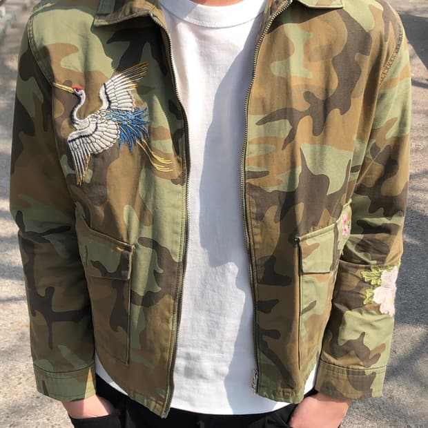 리바이스 카모 트러커 자켓