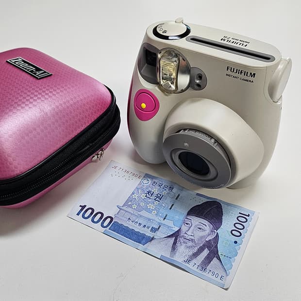 작례O 감성 듬뿍 후지필름 인스탁스 미니 7s 즉석 필름카메라 빈티지 필
